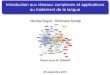 Introduction aux réseaux complexes et applications au traitement de la langue