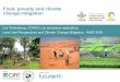 Food, poverty and climate change mitigation, including land use perspectives