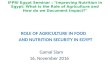 Gamal Siam• 2016 IFPRI Egypt Seminar Series: Role of Agriculture in Food and Nutrition Security in Egypt