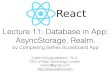 React-Native Lecture 11: In App Storage