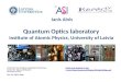 Presentation of University of Latvia    Quantum Optics laboratory  for visitors from China Space institute