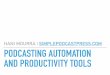 Podcasting Productivity and Automation Tools