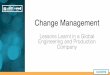 [AIIM16]  Change Management: Lessons Learnt in a Global Engineering and Production Company