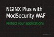 Secure Your Apps with NGINX Plus and the ModSecurity WAF
