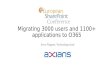 Migrating 3000 users and 1100 applications from Lotus Notes to Office 365