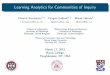 Learning Analytics for Communities of Inquiry