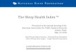 The Sleep Health Index