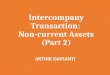 Intercompany transactions of non-current assets - depreciable assets
