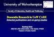 Dementia Research in UoW CARE