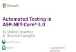 ASP.NET Core Unit Testing