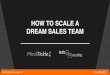 Webinar how to scale a dream sales team