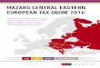 Mazars central and eastern europe tax guide 2016