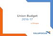 Union budget   2016