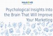 Psychological Insights Into the Brain That Will Improve Your Marketing