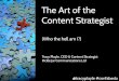 The Art of the Content Strategist - Opening keynote at #ConfabEDU