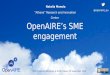 OpenAIRE's SME engagement - DI4R conf. session