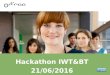 Hackathon IWT en Biotechniek - thema Agile in onderwijs