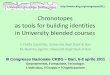 Chronotopes as tools for building identities in University blended courses