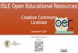 IOER Creative Commons Licenses