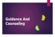 Tools For conducting Guidance and Counseling