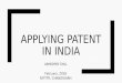 Applying Patent in India
