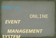 Online event management system