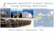 Syntergy   upgrade open text content server with replicator - 7-3-2016