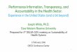 Performance information, transparency and accountability in the health sector