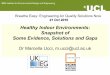 Healthy indoor environments: Snapshot of some evidence, solutions and gaps