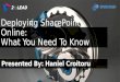 Deploying SharePoint Online: What You Need To Know