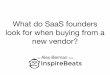 What do SaaS founders look for when buying from a new vendor? - Alex Berman