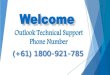 Outlook Customer Care Support Number 1-800-921-785