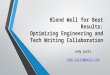 Blend Well for Best Results - Optimizing Engineer and Tech Writer Collaboration