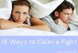 Marc Firestone: 15 Ways to Calm a Fight
