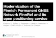 Modernization of the Finnish Permanent GNSS Network FinnRef 