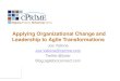 Applying Organizational Change and Leadership in Agile Transformations