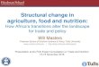 Structural change in agriculture, food and nutrition