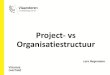 Projectleider versus organisatiestructuur