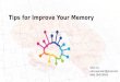 Tips for improve your memory