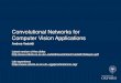 Convolutional Networks for Computer Vision Applications