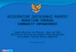 Accelerating Sustainable Poverty Reduction through Community 