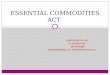 Essential commodity act ppt