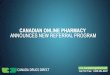 Canadian Online Pharmacy Announces New Referral Program