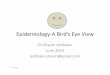 Epidemiology: a bird’s eye view