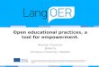 Open educational practices, a tool for empowerment
