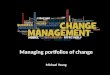 Managing portfolios of change