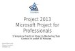 Microsoft Project for Professionals - 5 Simple & Practical Steps to Mastering Task Context in under 30 Minutes