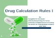 Drug calculation rules