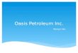 Oasis Petroleum Inc. Wenjun Wu