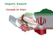 Import export and invest in iran